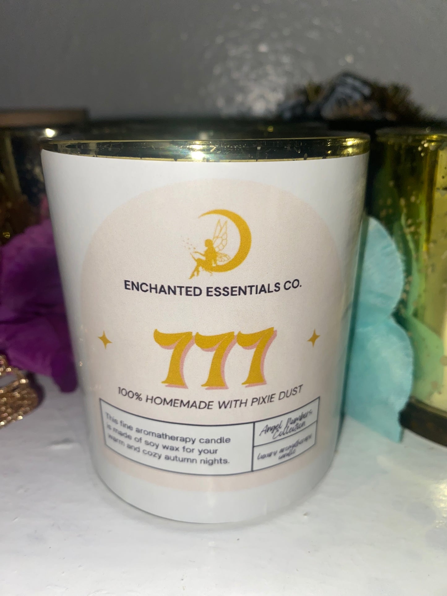 777 Angel Number Candle