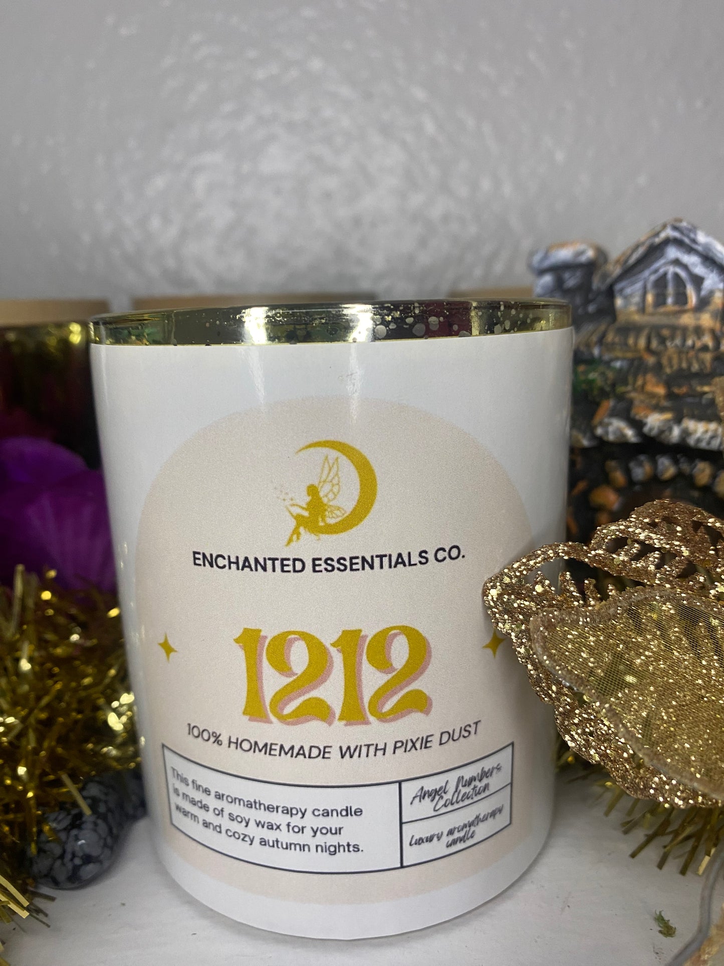 1212 Angel Number Candle